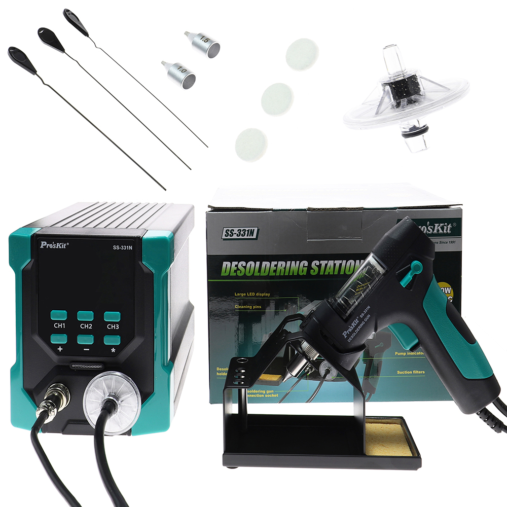 Desoldering Pump Electric Vacuum Station - SS-331N Digital Electric Desoldering Station Tin