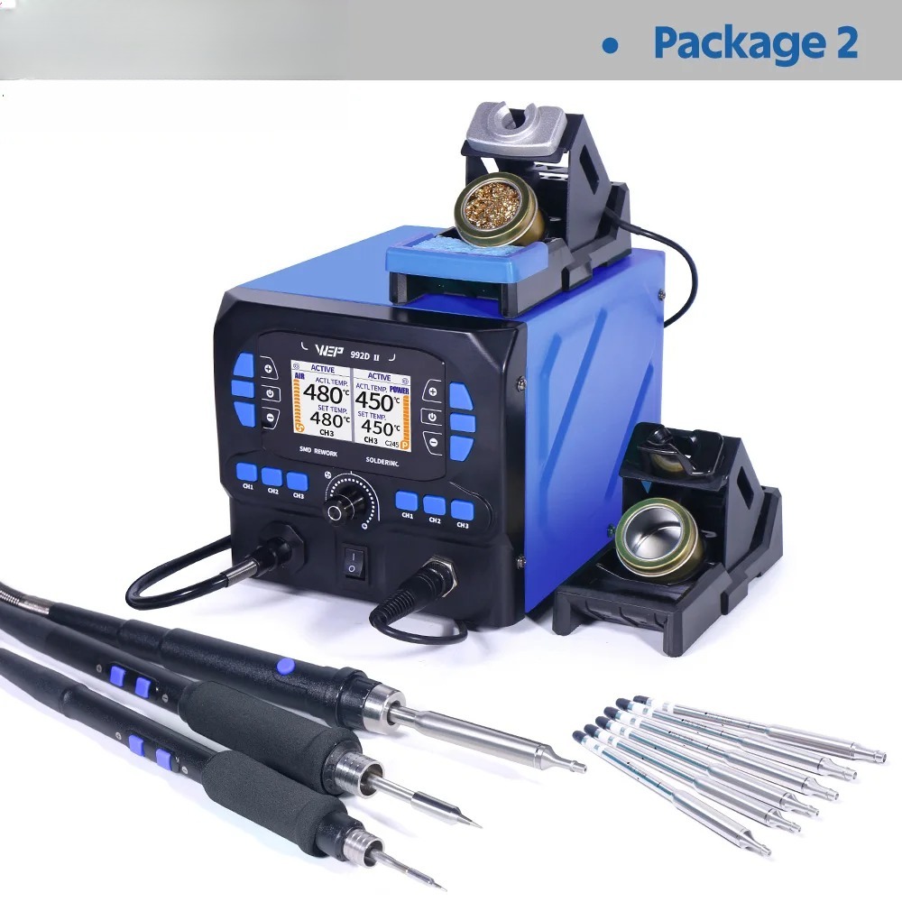 992D-II 2 In 1 LCD Display  Ho - огляд і ціна C210 Precision Soldering Station