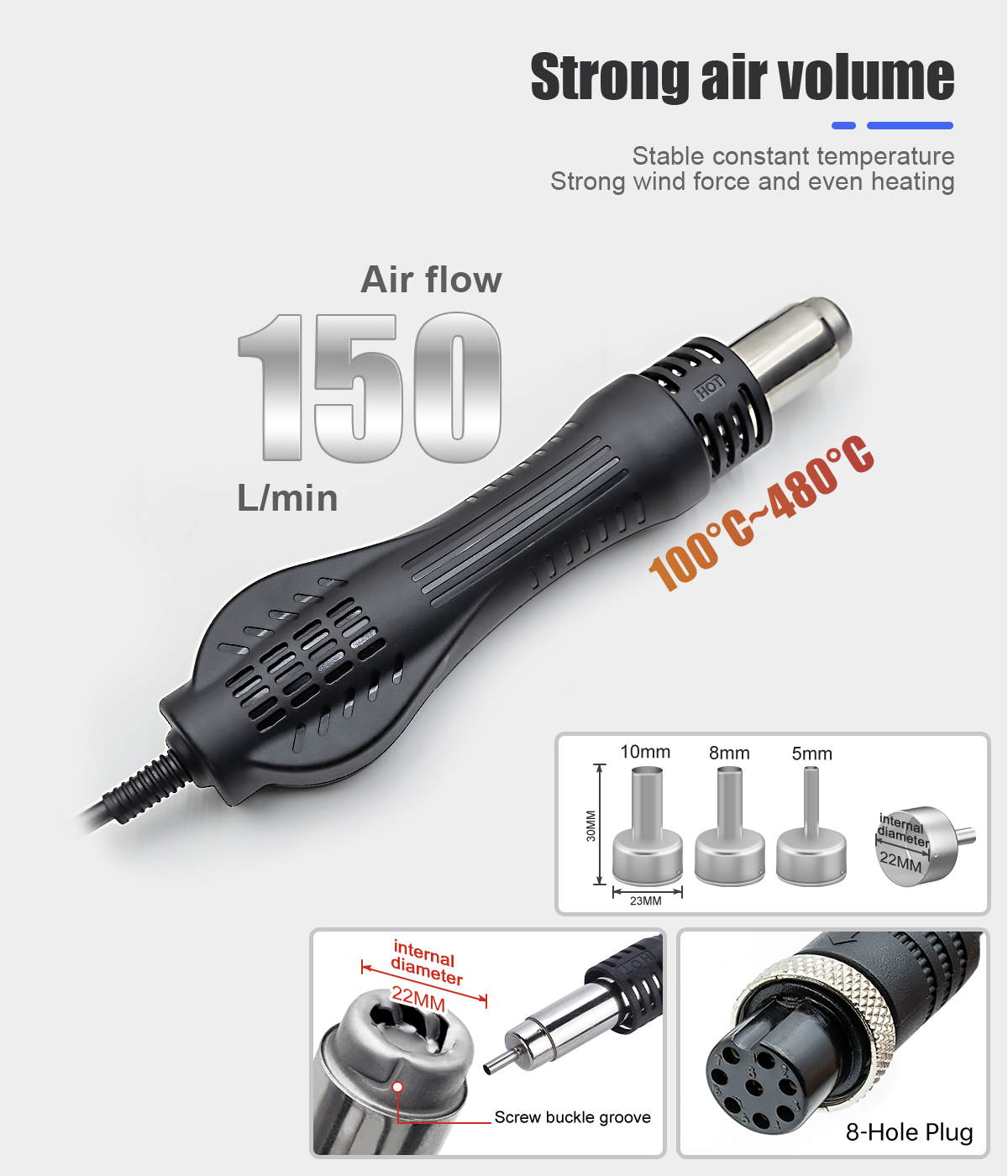 2 in 1 750W Soldering Station  - огляд і ціна 2 In 1 Soldering Rework Station 750W
