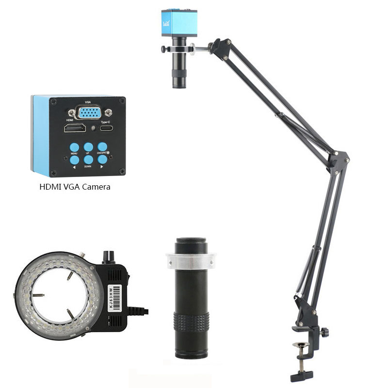 1X-200X Adjustable Zoom 4K 2K  - огляд і ціна 4K Microscope Camera Sony Sensor