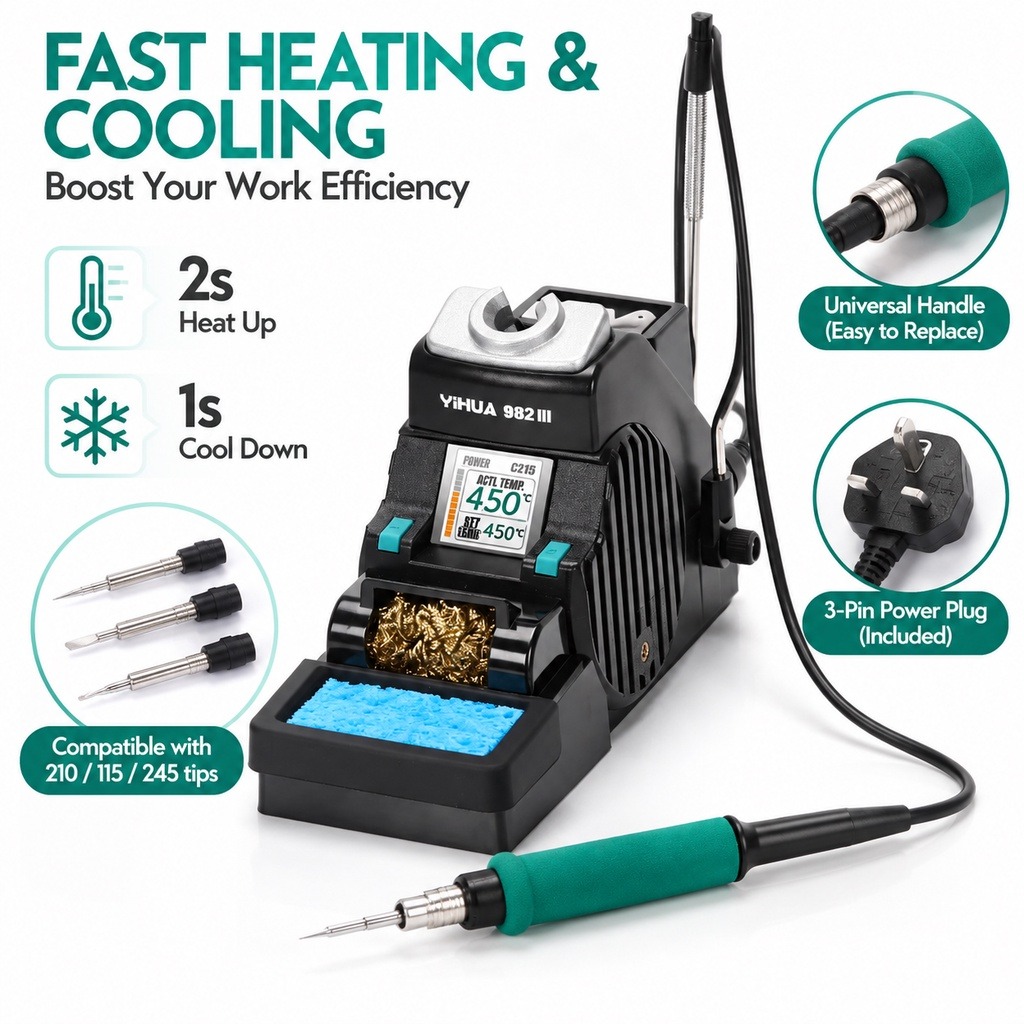 YIHUA 982-III C210 Soldering I - огляд і ціна C210 Precision Soldering Station