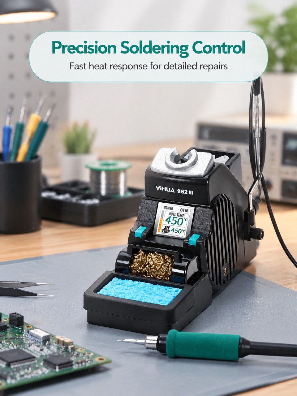 YIHUA 982-III C210 Soldering I - огляд і ціна C210 Precision Soldering Station