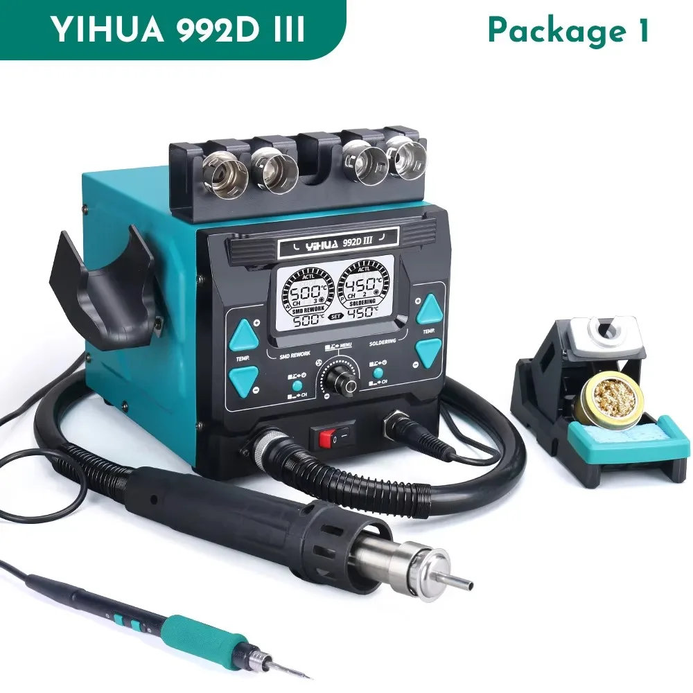YIHUA992D-III 1000W High Power - огляд і ціна C210 Precision Soldering Station