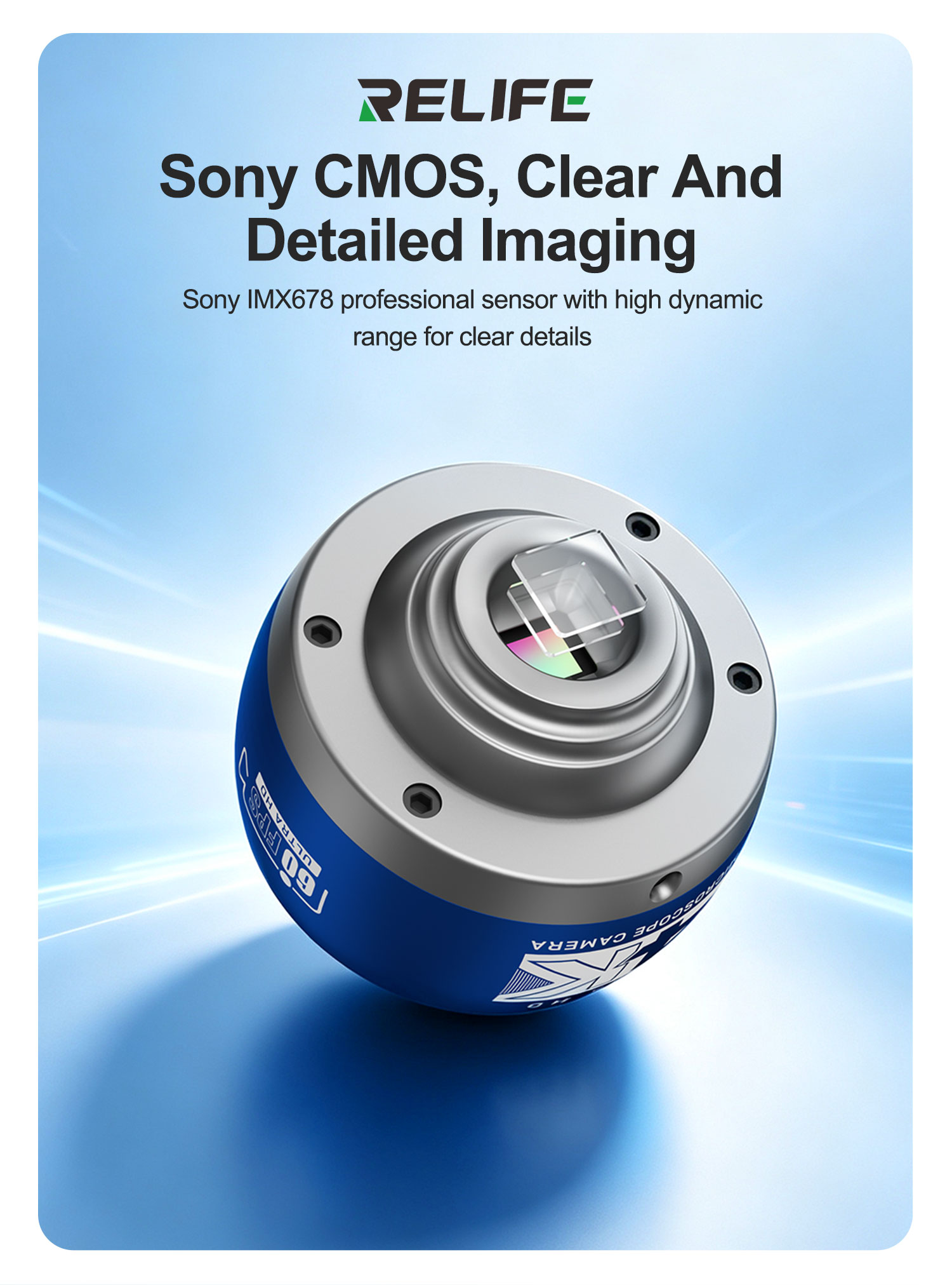 RELIFE MC5 4K 60FPS Microscope - огляд і ціна 4K Microscope Camera Sony Sensor