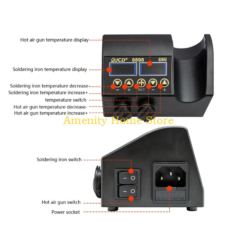 F26C 750W Rework Soldering Sta - огляд і ціна 2 In 1 Soldering Rework Station 750W